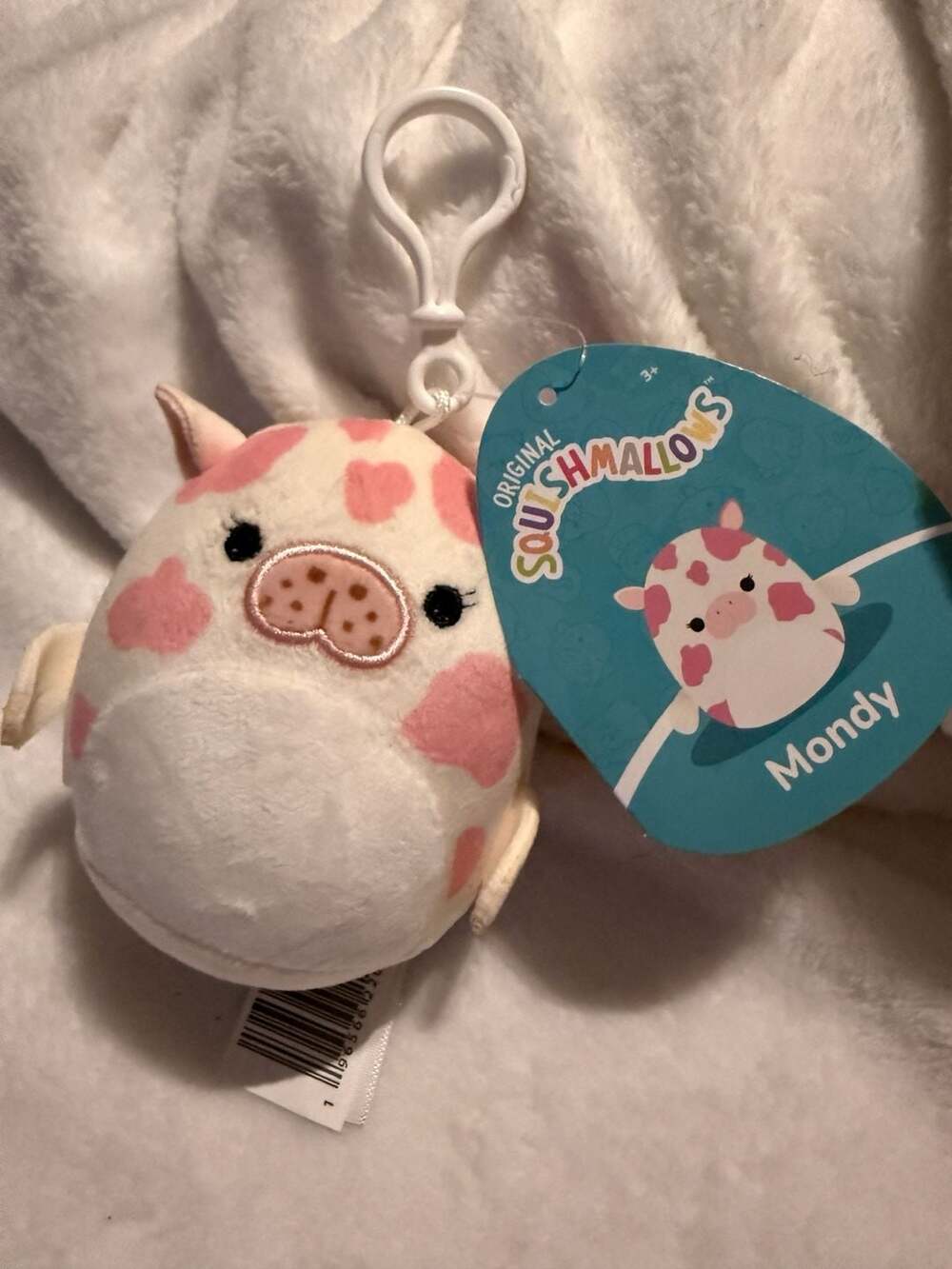 Squishmallows Mondy the Sea Cow 3.5-inch Clip-on Plush